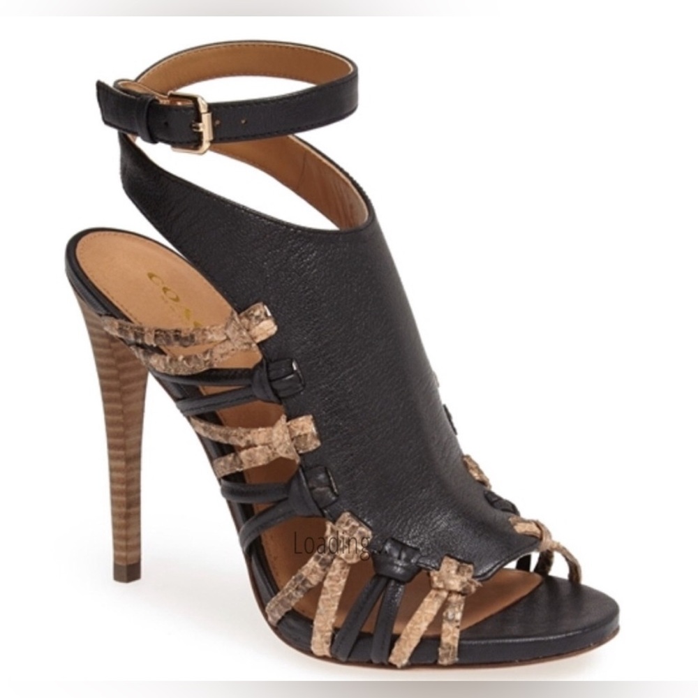 Coach Jody Vegan Leather Python Print Pumps